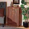 Baxton Studio Nissa Modern and Contemporary Walnut Brown Finished Wood 2-Door Shoe Storage Cabinet 178-11218-Zoro - alternate 6